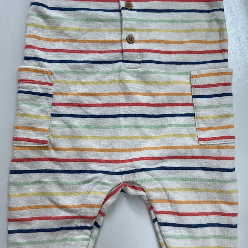 Old Navy Colorful Striped Sleeveless Romper | 6-12M - Picture 4 of 7